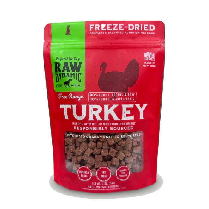 Raw Dynamic Freeze-Dried Turkey Formula for Dogs